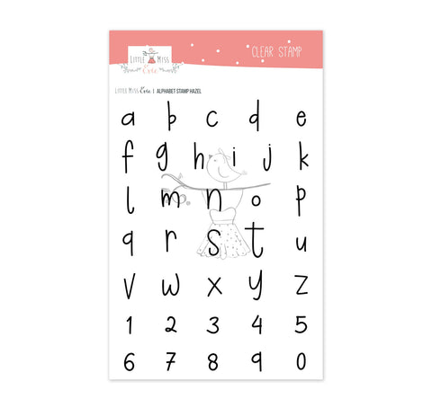 Clear Stamp Alphabet Hazel