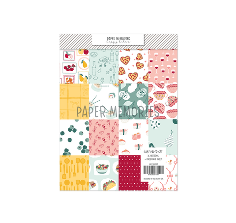 Paper Set 6x8" Happy Bites