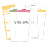 Journaling Cards 3x8" Bright Beginnings