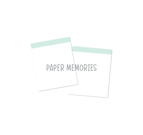 Life Story Insert 6x8" - Blank Highlight - Seafoam