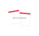 Life Story Insert 6x8" - Blank Highlight - Bright Red