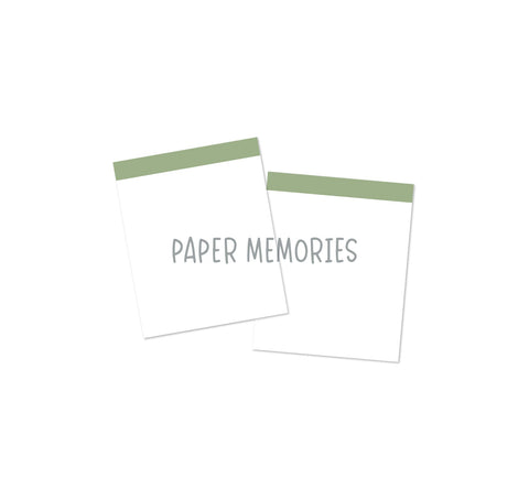 Life Story Insert 6x8" - Blank Highlight - Sage