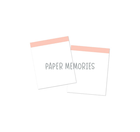 Life Story Insert 6x8" - Blank Highlight - Soft Peach