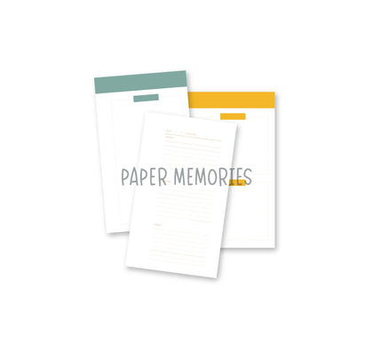 Life Story Inserts 4x8 Fall Memories