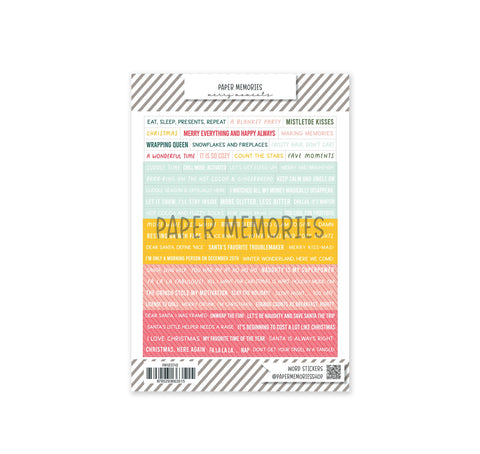 Word Stickers Merry Moments