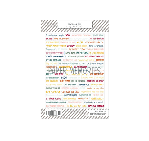 Word Stickers Snuggle Squad