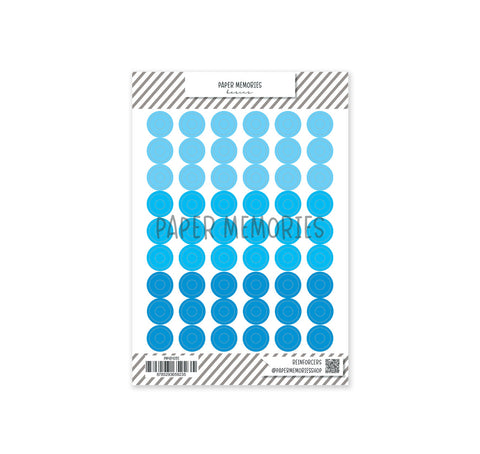 Vinyl Reinforcers Stickers Azure Trio