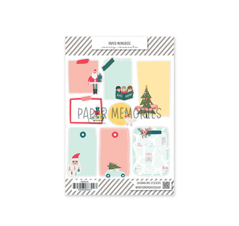 Journaling Shape Stickers Merry Moments