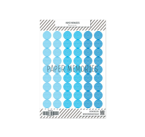 Vinyl Reinforcers Azure Trio Stripes