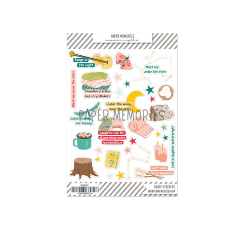 Shape Stickers Summer Nights