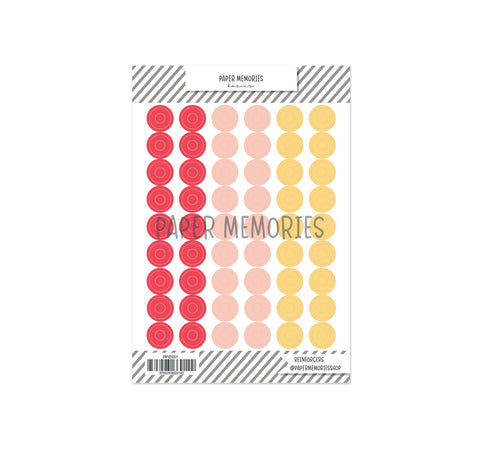 Vinyl Reinforcers Summer Memories Warm Shades