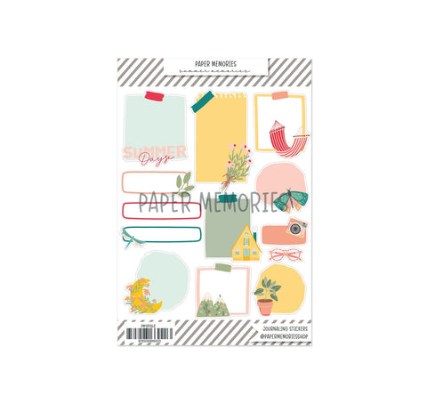 Journaling Stickers Summer Memories
