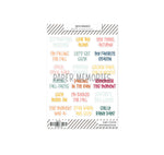 Contour Word Stickers Fall Memories