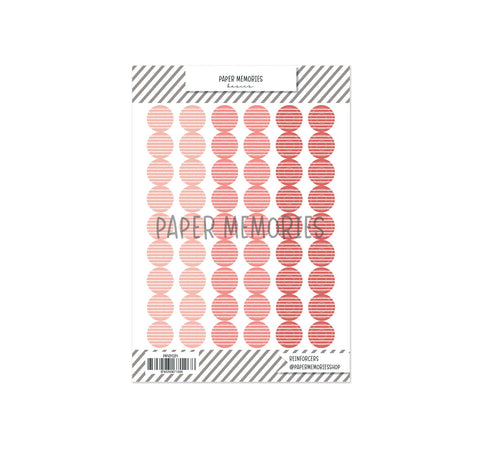 Vinyl Reinforcers Coral Trio Stripes