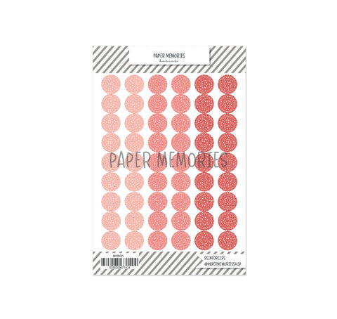 Vinyl Reinforcers Coral Trio Dots