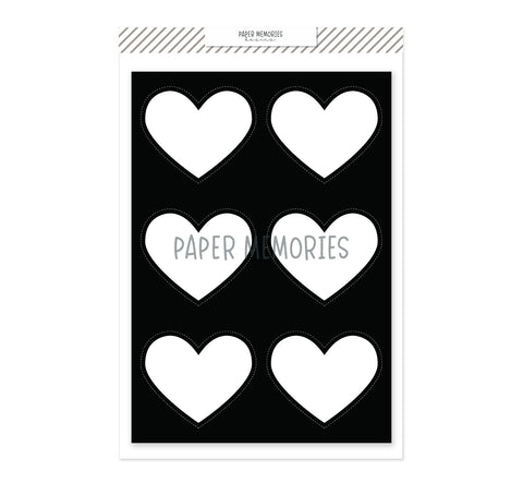 Die 6x8 Inserts Cut-Out Hearts