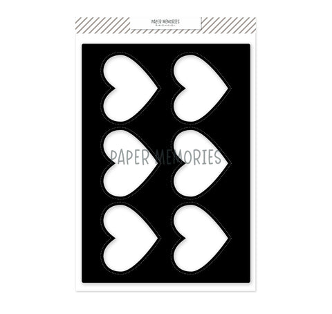 Die 8x6 Inserts Cut-Out Hearts