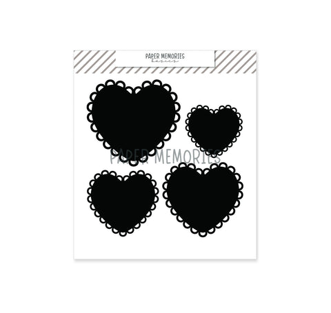 Die Set Scalloped Hearts
