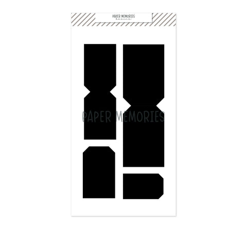 Die Set Folded Tags With Frame
