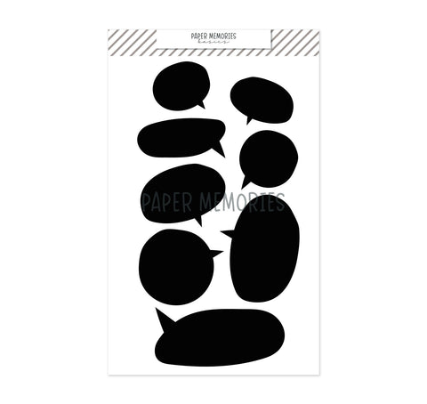 Die Set Speech Bubbles
