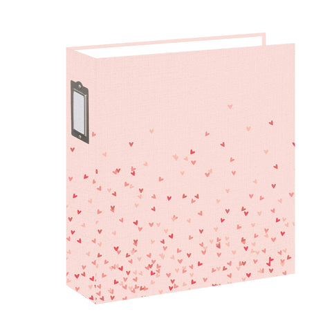 Chipboard album 9x12 Coral Hearts