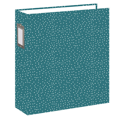 Chipboard album 12x12 Denim Dots