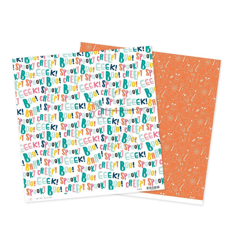 12" Paper Spooky Things - Boo-tiful words