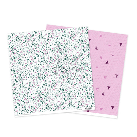 12" Paper Vision - Floral Frost