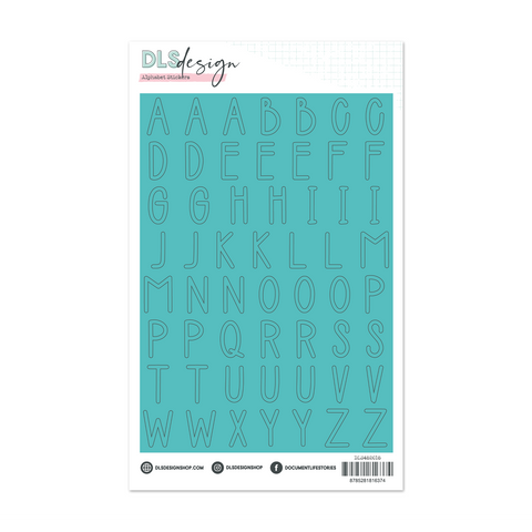 Alphabet Stickers Big Hunter Bright Blue