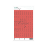 Alphabet Stickers Chloe Deep Coral