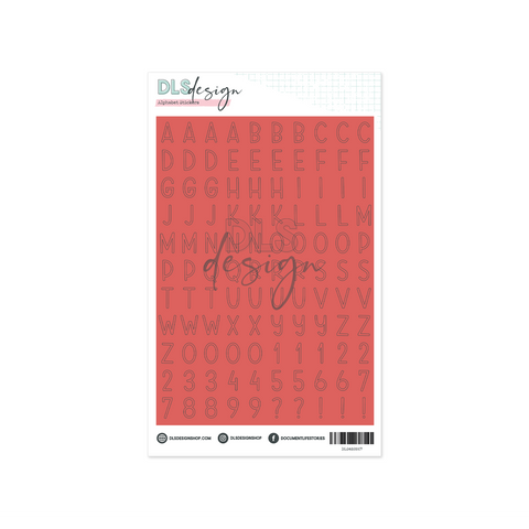 Alphabet Stickers Chloe Deep Coral