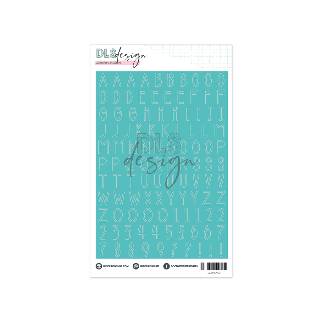 Alphabet Stickers Hunter Bright Blue – DLS Design Wholesale