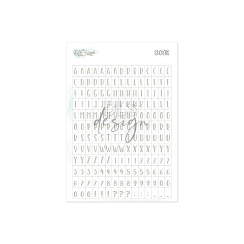 Alphabet Stickers Laila Grey