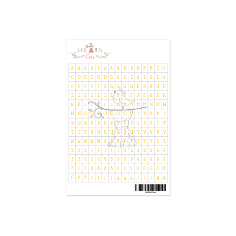 Alphabet Stickers Lauren Sunshine