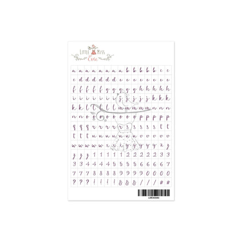 Alphabet Stickers Love Story