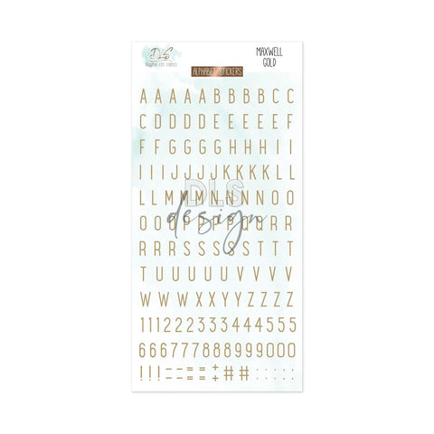 Alphabet Stickers Maxwell Gold