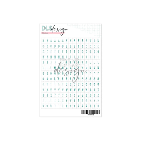Alphabet Stickers Mila Peacock