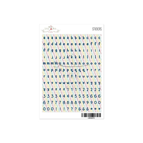Alphabet Stickers Project Pepernoot Streep