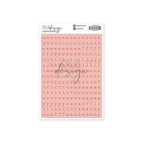 Alphabet Stickers Sally Coral