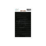 Alphabet Stickers Thin Black