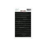 Alphabet Stickers Typewriter Black & White