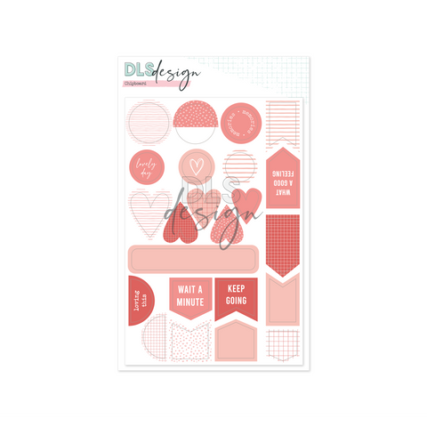 Chipboard Essential Shapes Coral