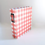 Chipboard album 6x8 Plaid