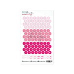 Clear Date Stickers Cotton Candy