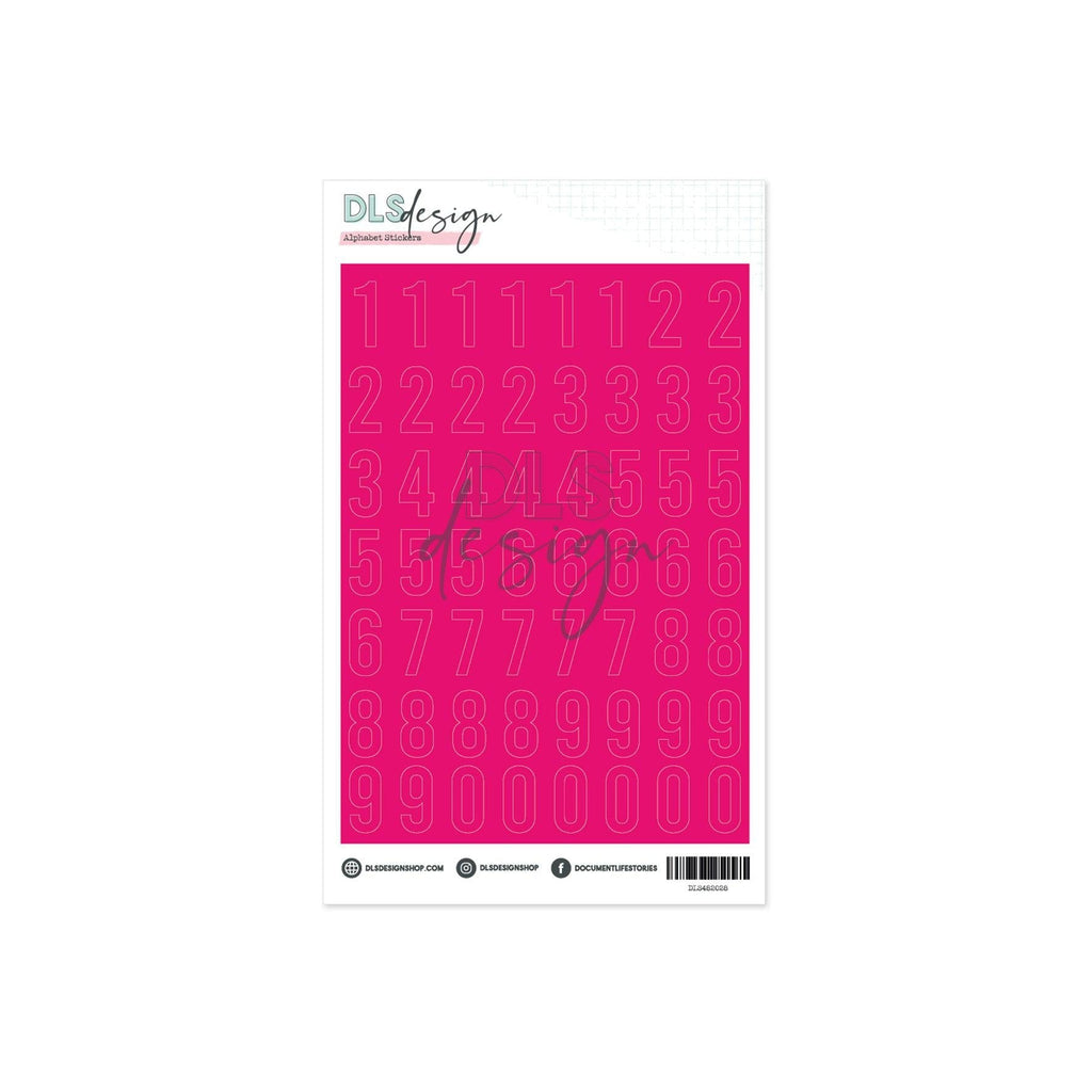 Clear Number Stickers Big Gilmo Bubble Gum – DLS Design Wholesale