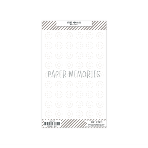 Clear Reinforcers Stickers White Transparent