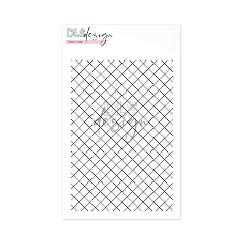 Clear Stamp Diagonal Grid