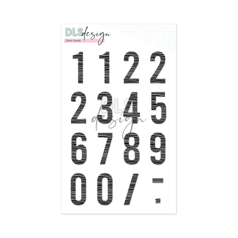 Clear Stamp Gilmo Big 123 Wonky Lines