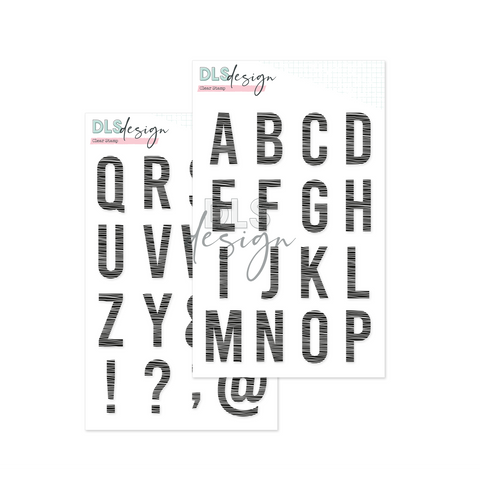 Clear Stamp Gilmo Big ABC Wonky Lines