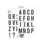 Clear Stamp Gilmo Big Alphabet Solid Line